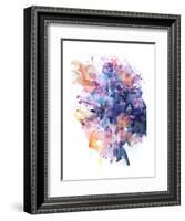 In A Single Moment All Her Greatness Collapsed-Agnes Cecile-Framed Art Print