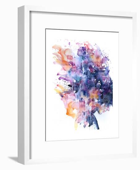 In A Single Moment All Her Greatness Collapsed-Agnes Cecile-Framed Art Print