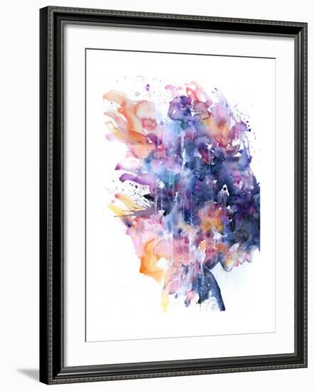 In A Single Moment All Her Greatness Collapsed-Agnes Cecile-Framed Art Print