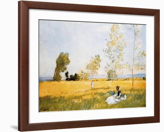 In a Summer Meadow-Claude Monet-Framed Premium Giclee Print