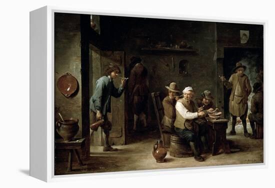 In a Tavern, 1640S-David Teniers the Younger-Framed Premier Image Canvas