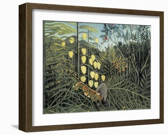 In a Tropical Forest-Henri Rousseau-Framed Art Print