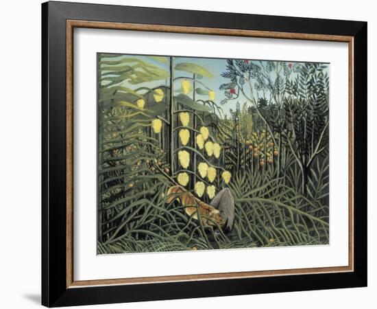 In a Tropical Forest-Henri Rousseau-Framed Art Print