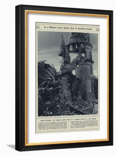 In a Western Front Battle Area in Northern France-null-Framed Photographic Print