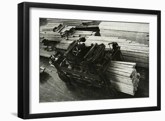 In a Woodworking Factory, Russia, 1950S-null-Framed Giclee Print