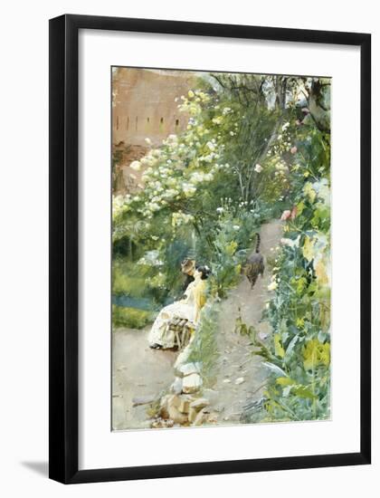 In Alhambra Park, 1887-Anders Zorn-Framed Premium Giclee Print