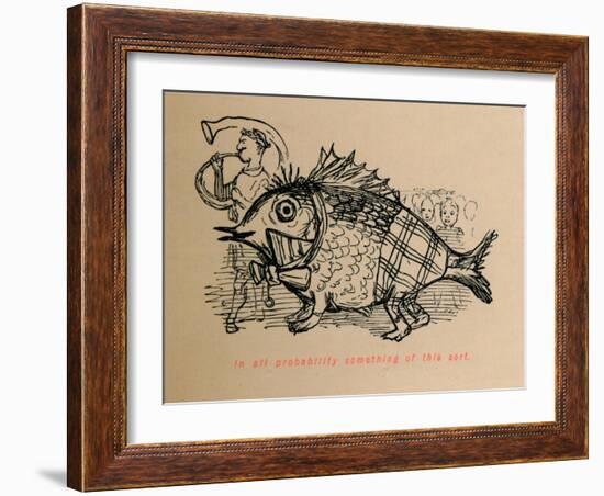 'In all probabilty something of this sort', 1852-John Leech-Framed Giclee Print