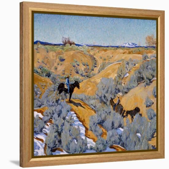 In an Arroyo, C.1914-24 (Oil on Canvas)-Walter Ufer-Framed Premier Image Canvas