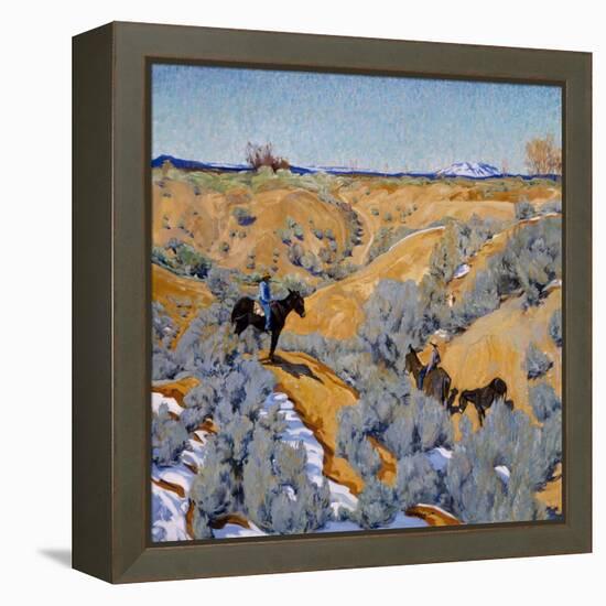 In an Arroyo, C.1914-24 (Oil on Canvas)-Walter Ufer-Framed Premier Image Canvas