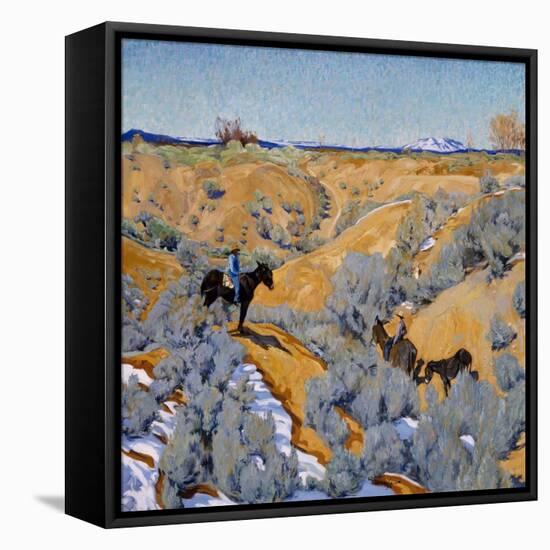 In an Arroyo, C.1914-24 (Oil on Canvas)-Walter Ufer-Framed Premier Image Canvas