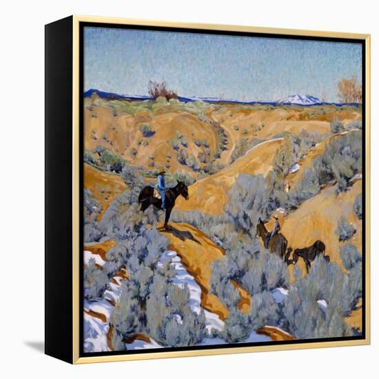 In an Arroyo, C.1914-24 (Oil on Canvas)-Walter Ufer-Framed Premier Image Canvas