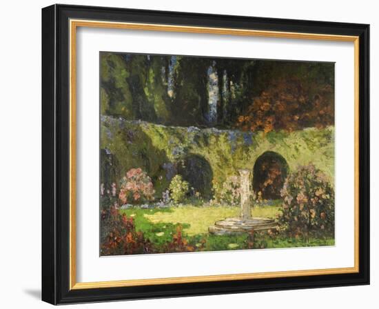 In an Old-World Garden-Thomas Edwin Mostyn-Framed Giclee Print