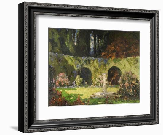 In an Old-World Garden-Thomas Edwin Mostyn-Framed Giclee Print