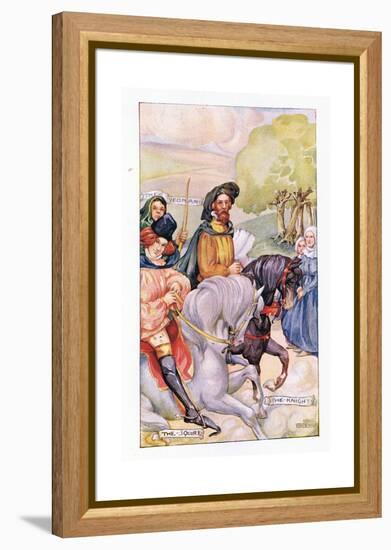 In Attendance on the Knight Was His Son-Anne Anderson-Framed Premier Image Canvas