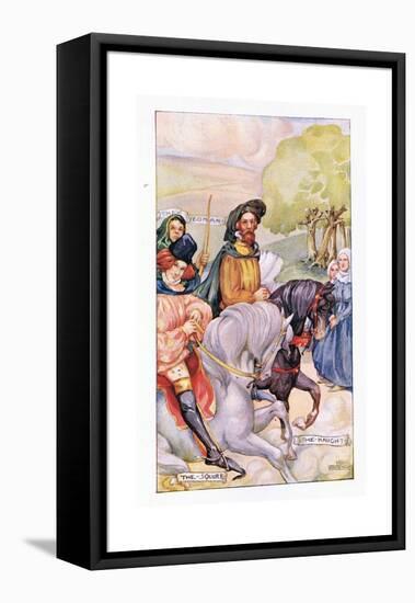 In Attendance on the Knight Was His Son-Anne Anderson-Framed Premier Image Canvas