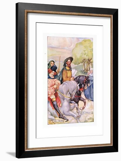 In Attendance on the Knight Was His Son-Anne Anderson-Framed Giclee Print