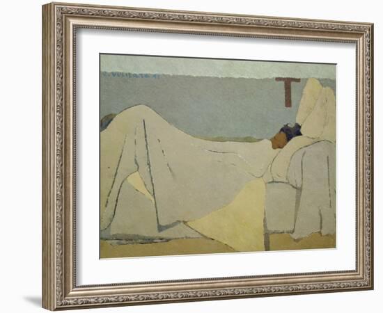 In Bed. 1891-Edouard Vuillard-Framed Giclee Print