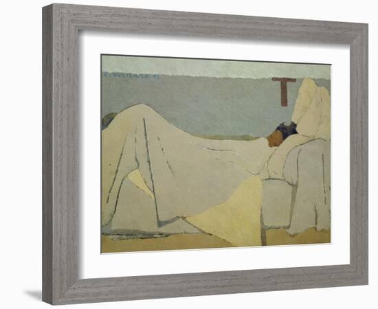 In Bed. 1891-Edouard Vuillard-Framed Giclee Print