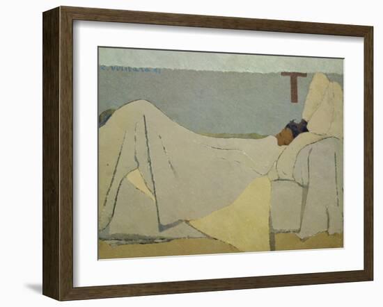 In Bed. 1891-Edouard Vuillard-Framed Giclee Print