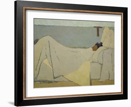 In Bed. 1891-Edouard Vuillard-Framed Giclee Print