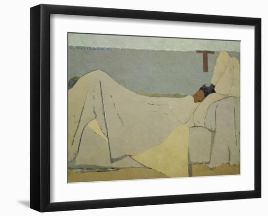 In Bed. 1891-Edouard Vuillard-Framed Giclee Print