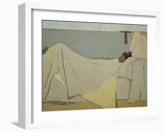 In Bed. 1891-Edouard Vuillard-Framed Giclee Print