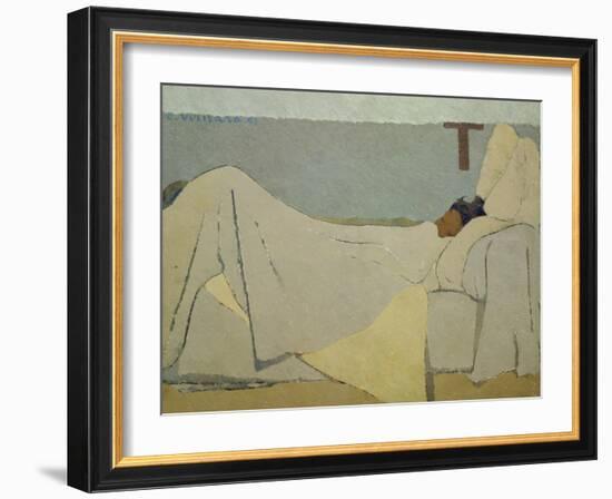 In Bed. 1891-Edouard Vuillard-Framed Giclee Print