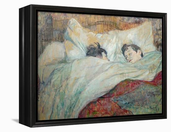 In Bed-Henri de Toulouse-Lautrec-Framed Premier Image Canvas