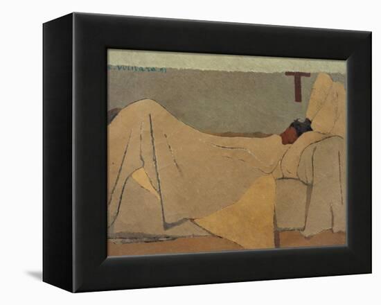 In Bed-Edouard Vuillard-Framed Premier Image Canvas