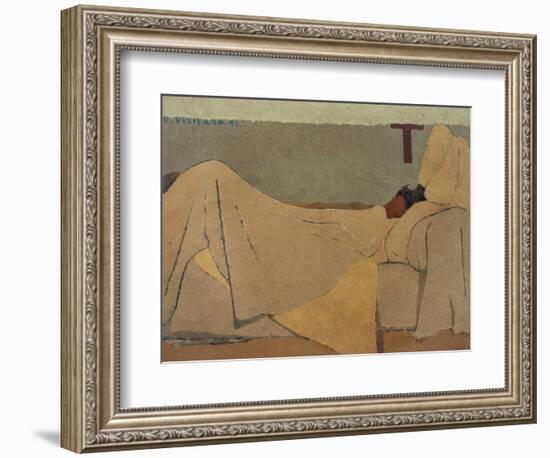 In Bed-Edouard Vuillard-Framed Giclee Print