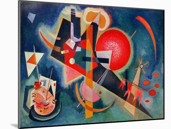 In Blue, 1925-Wassily Kandinsky-Mounted Giclee Print