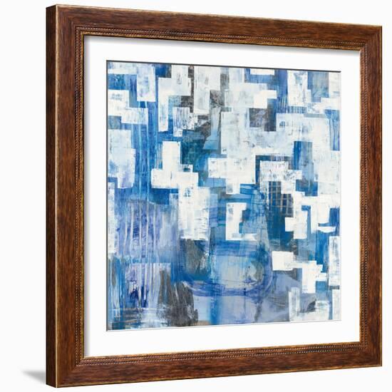 In Blue A Maze-Melissa Averinos-Framed Art Print