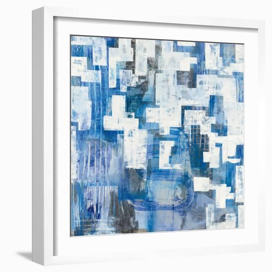 In Blue A Maze-Melissa Averinos-Framed Art Print