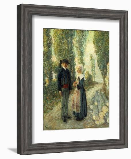 In Brittany, Evening Hour, Pont Aven, 1897-Childe Hassam-Framed Giclee Print