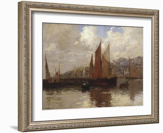 In Brixham Harbour, South Devon, 1897-Terrick Williams-Framed Giclee Print