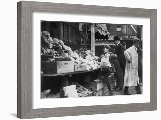 In Business for Himself-Lewis Wickes Hine-Framed Photo