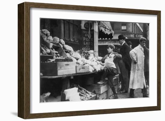 In Business for Himself-Lewis Wickes Hine-Framed Photo