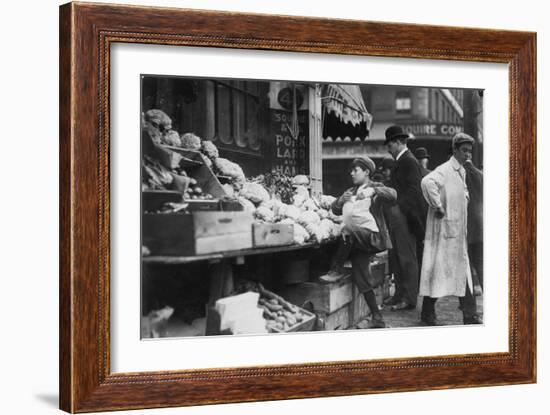 In Business for Himself-Lewis Wickes Hine-Framed Photo