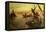 In Cairo: the Ferry from the Island of Gazirie on the Nile or Boulach the Port of Cairo-Joseph Farquharson-Framed Premier Image Canvas