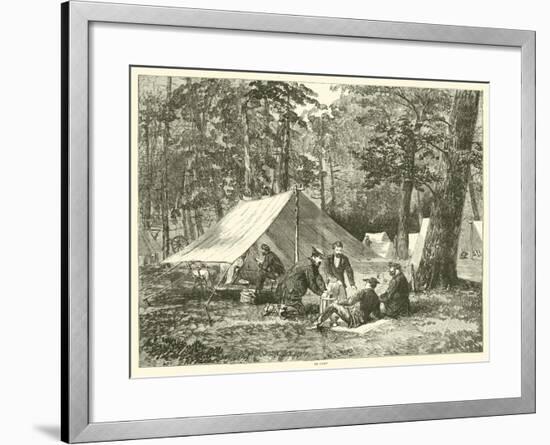 In Camp, July 1863-null-Framed Giclee Print