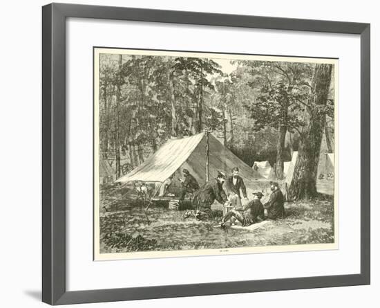 In Camp, July 1863-null-Framed Giclee Print