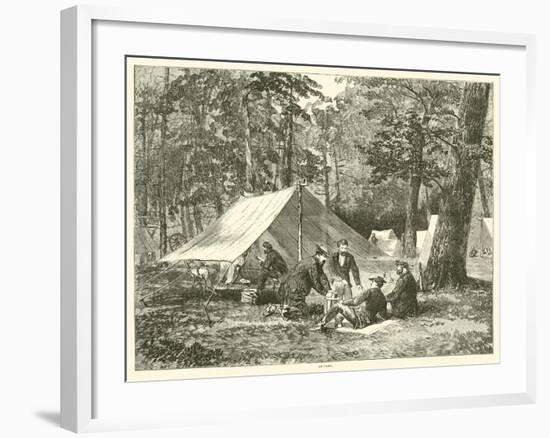 In Camp, July 1863-null-Framed Giclee Print