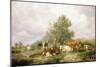 In Canterbury Meadows-Thomas Sidney Cooper-Mounted Giclee Print