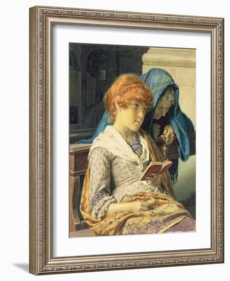 In Church, 1883-Luigi da Rios-Framed Giclee Print