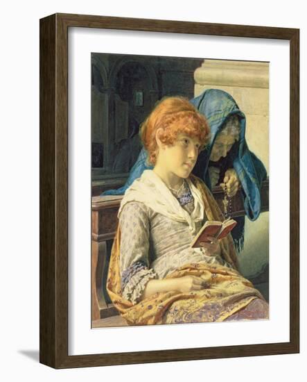 In Church, 1883-Luigi da Rios-Framed Giclee Print