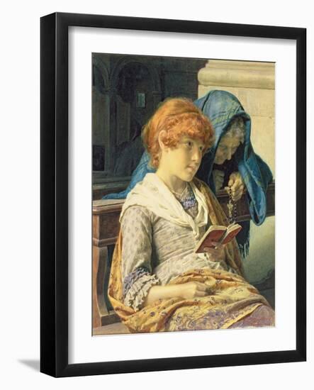 In Church, 1883-Luigi da Rios-Framed Giclee Print