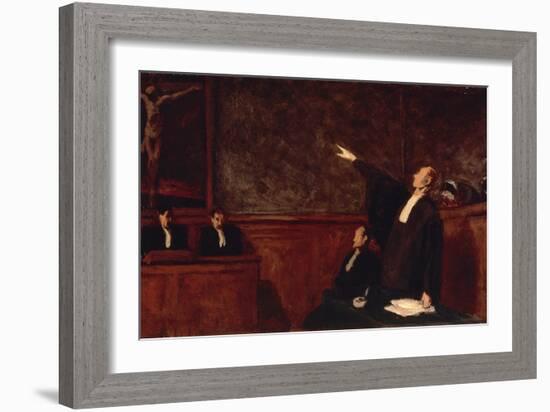 In Court-Honore Daumier-Framed Giclee Print