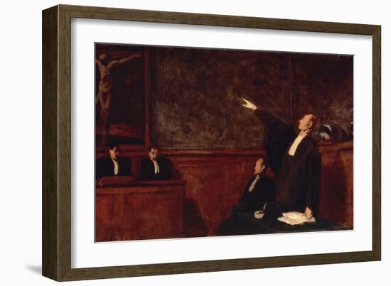 In Court-Honore Daumier-Framed Giclee Print