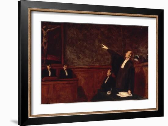 In Court-Honore Daumier-Framed Giclee Print