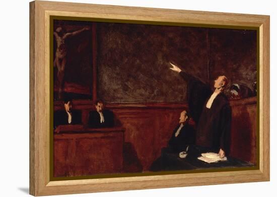 In Court-Honore Daumier-Framed Premier Image Canvas